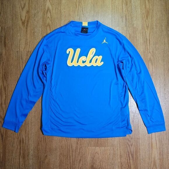 Air Jordan UCLA Bruins Basketball Top Long Sleeve Warmup Tee Shirt Women's M New - Picture 2 of 10